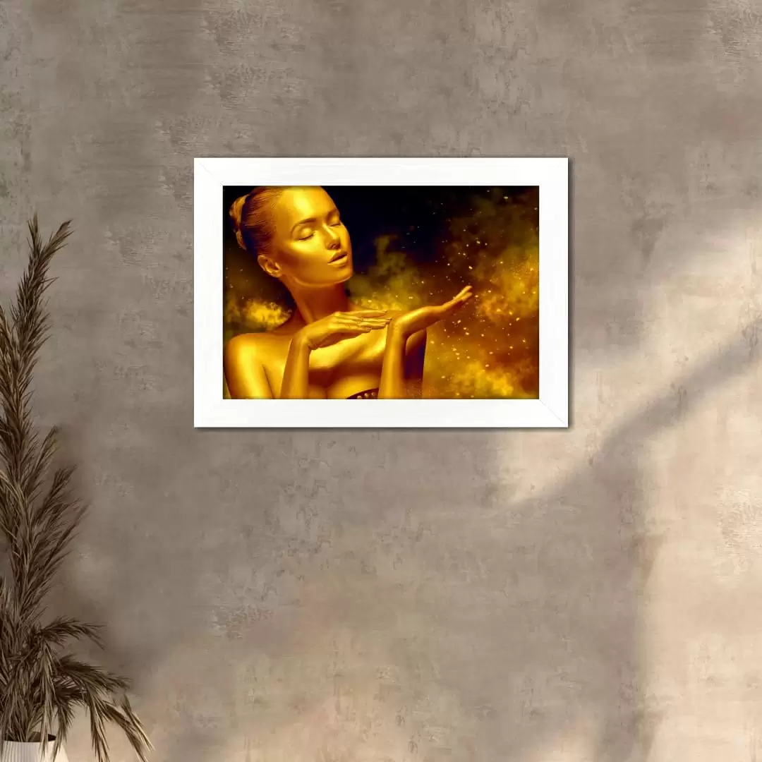 Quadro Decorativo Negra de Ouro - Imagem 2