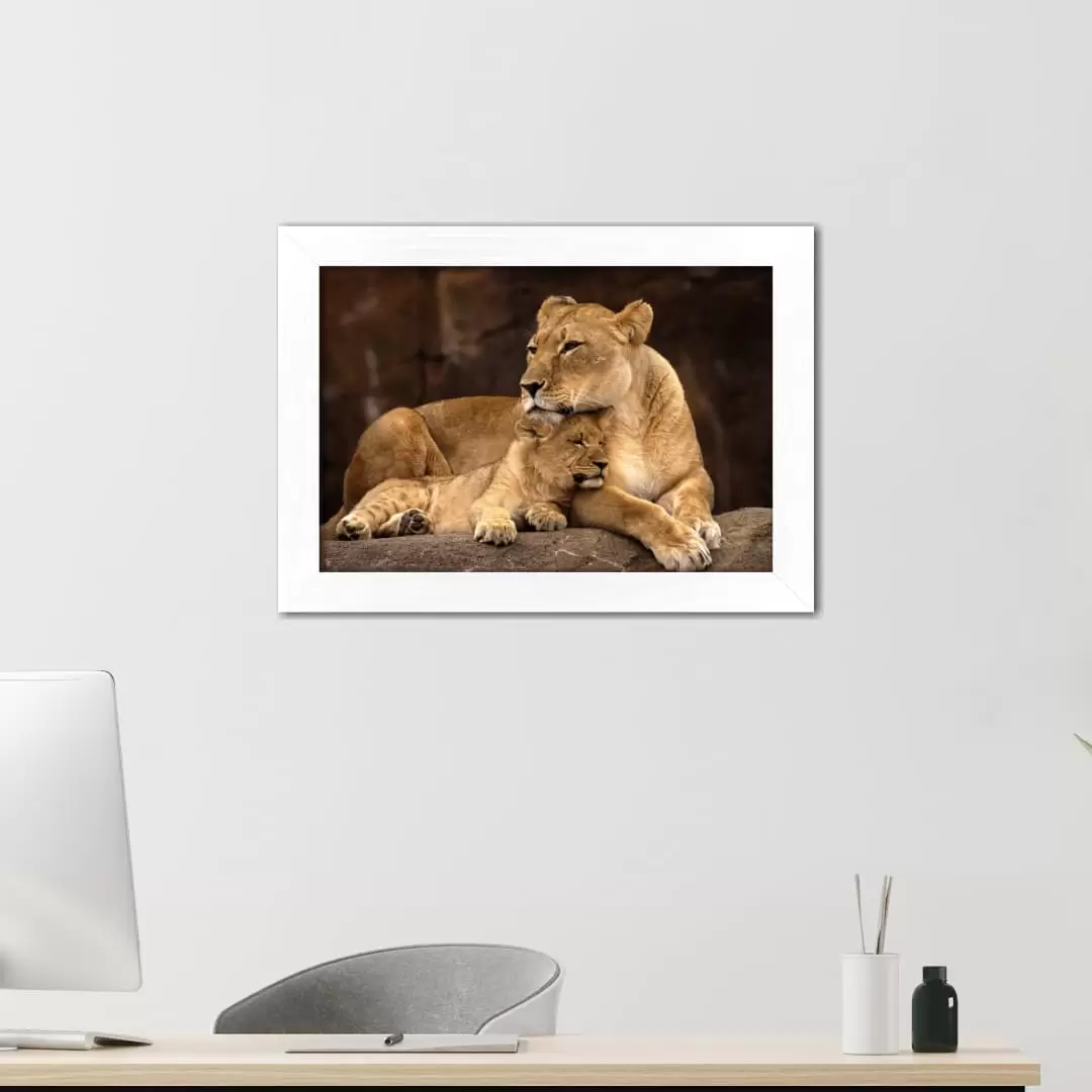 Quadro Decorativo Animais - Leoa - Imagem 2