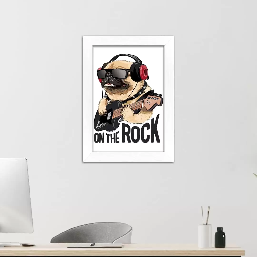 Quadro Decorativo Cachorro on-the-rock - Imagem 2