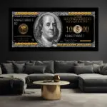 Quadro Decorativo 1 Milhão de Dolares - Modelo Panorâmico