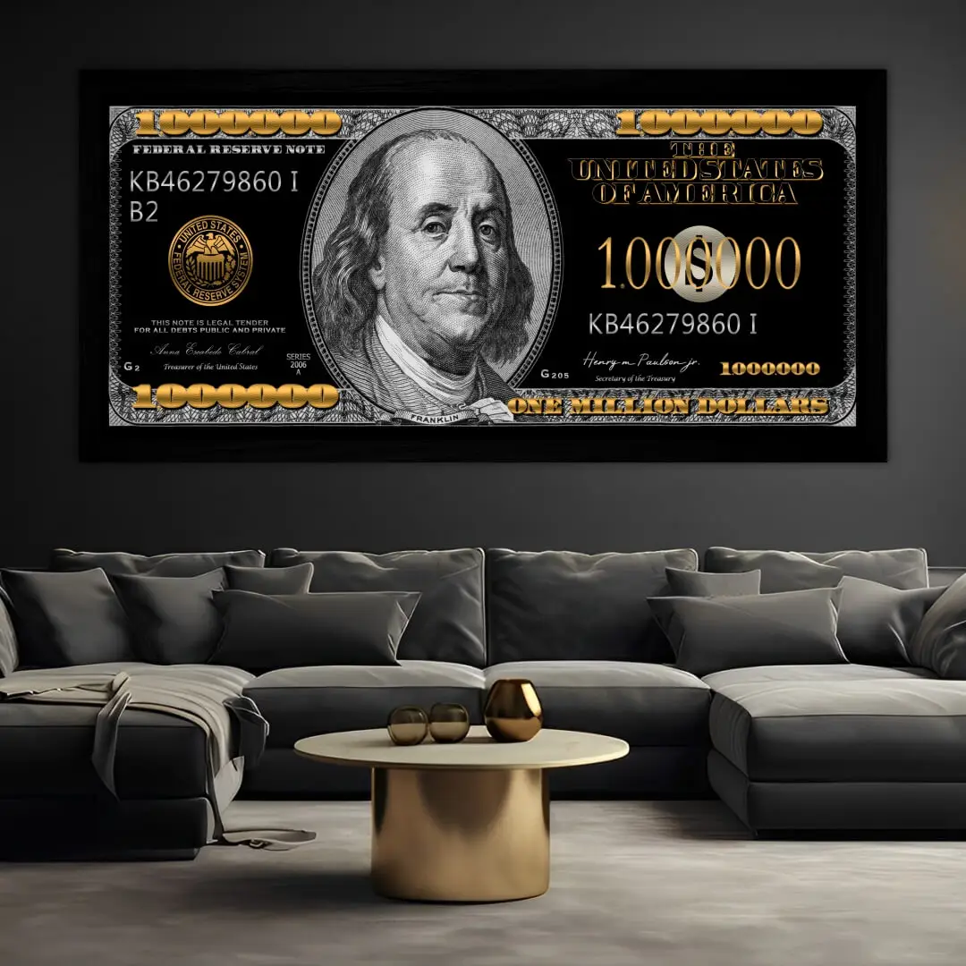 Quadro Decorativo 1 Milhão de Dolares - Modelo Panorâmico - Imagem 1