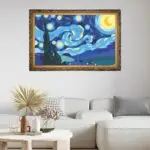 Quadro Decorativo Van Gogh - Modelo Bigs - Moldura Luxo Dourada Ambentado