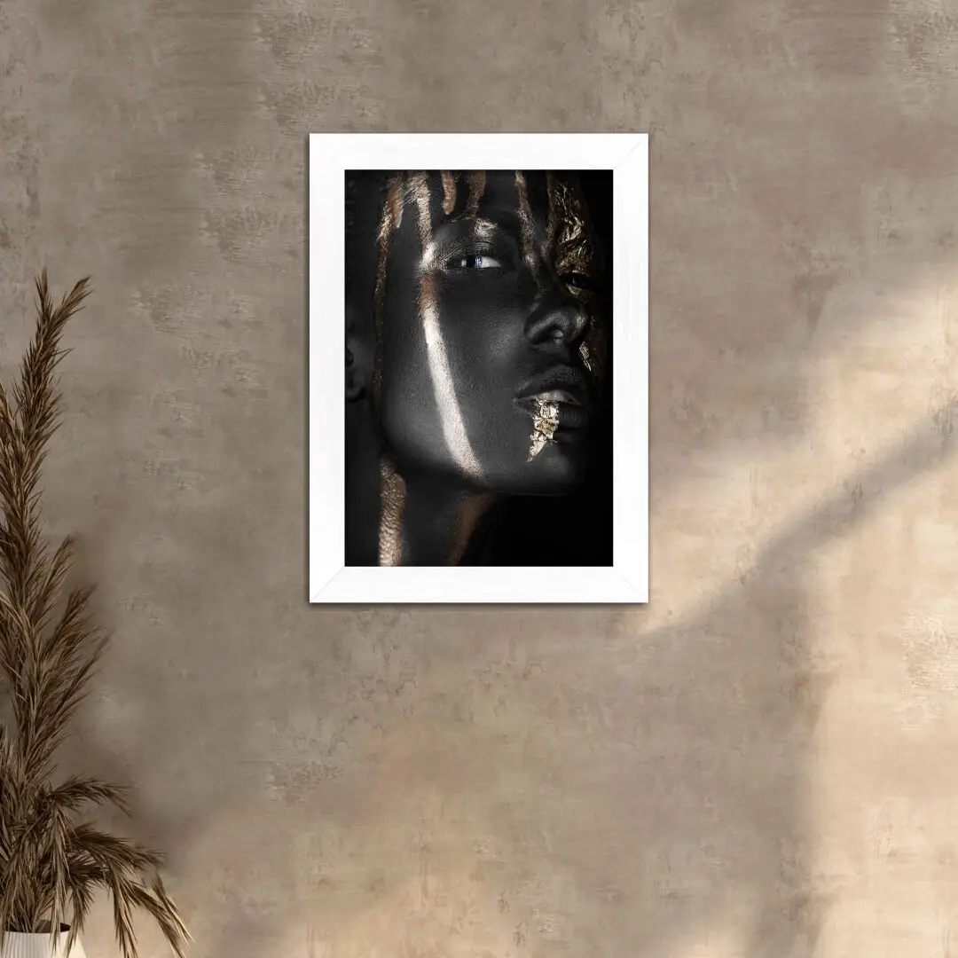 Quadro Decorativo Mulher-Faixa-ouro - Imagem 2