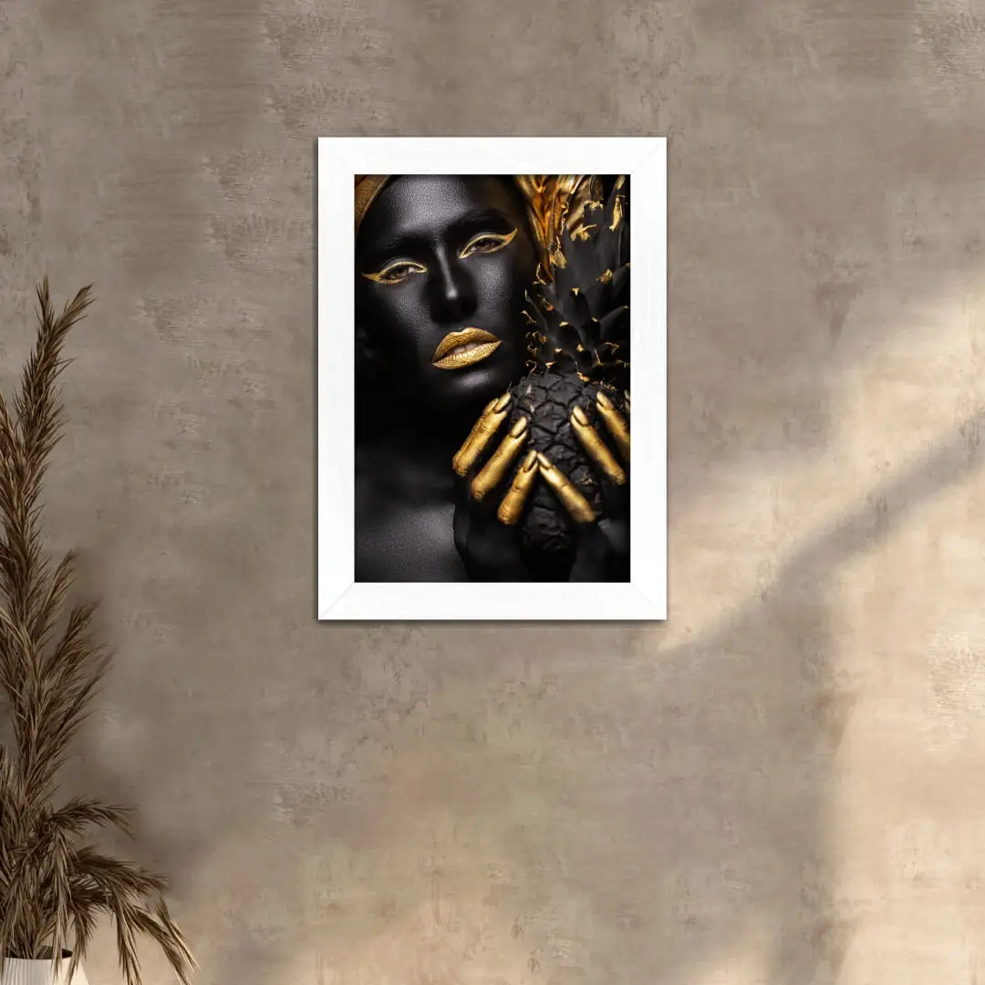 Quadro Decorativo Mulher-com-Abacaxi - Imagem 2