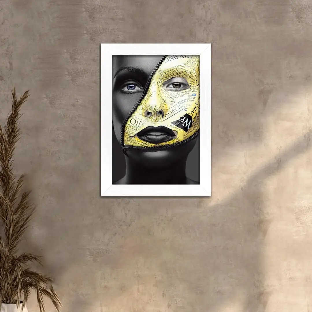 Quadro Decoraitvo Mulher - Ziper - Imagem 3