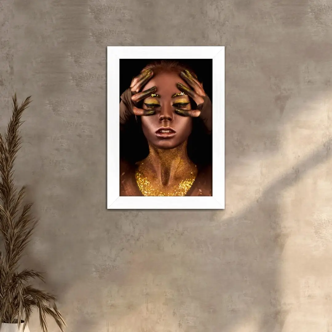 Quadro Decorativo Mulher-Modelo-Maquiada - Imagem 3