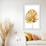Quadro Decorativo Costela de Adão Dourado - Modelo Big's