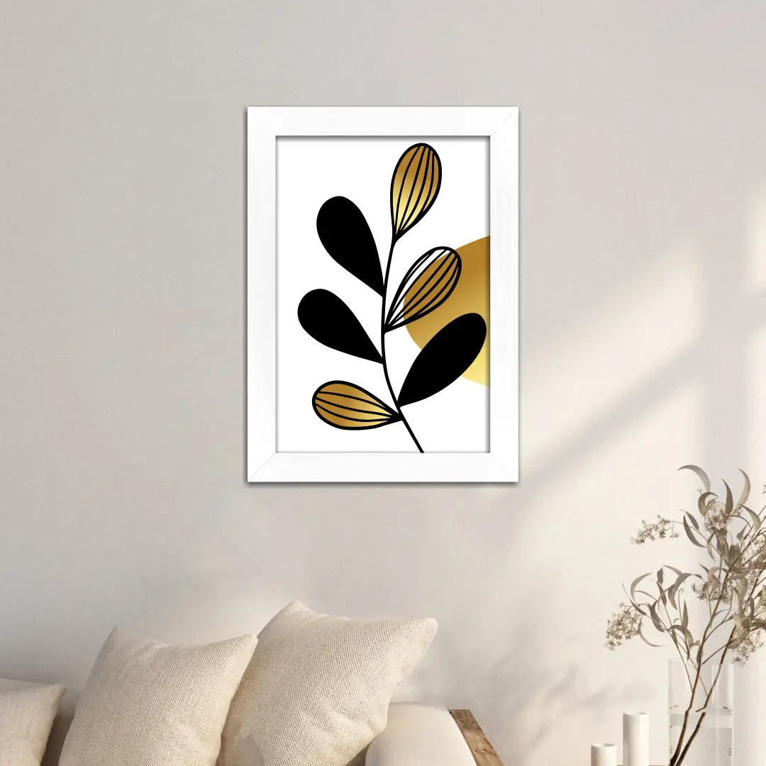 Quadros Decorativos Abstrato-Flor-Preta - Imagem 2