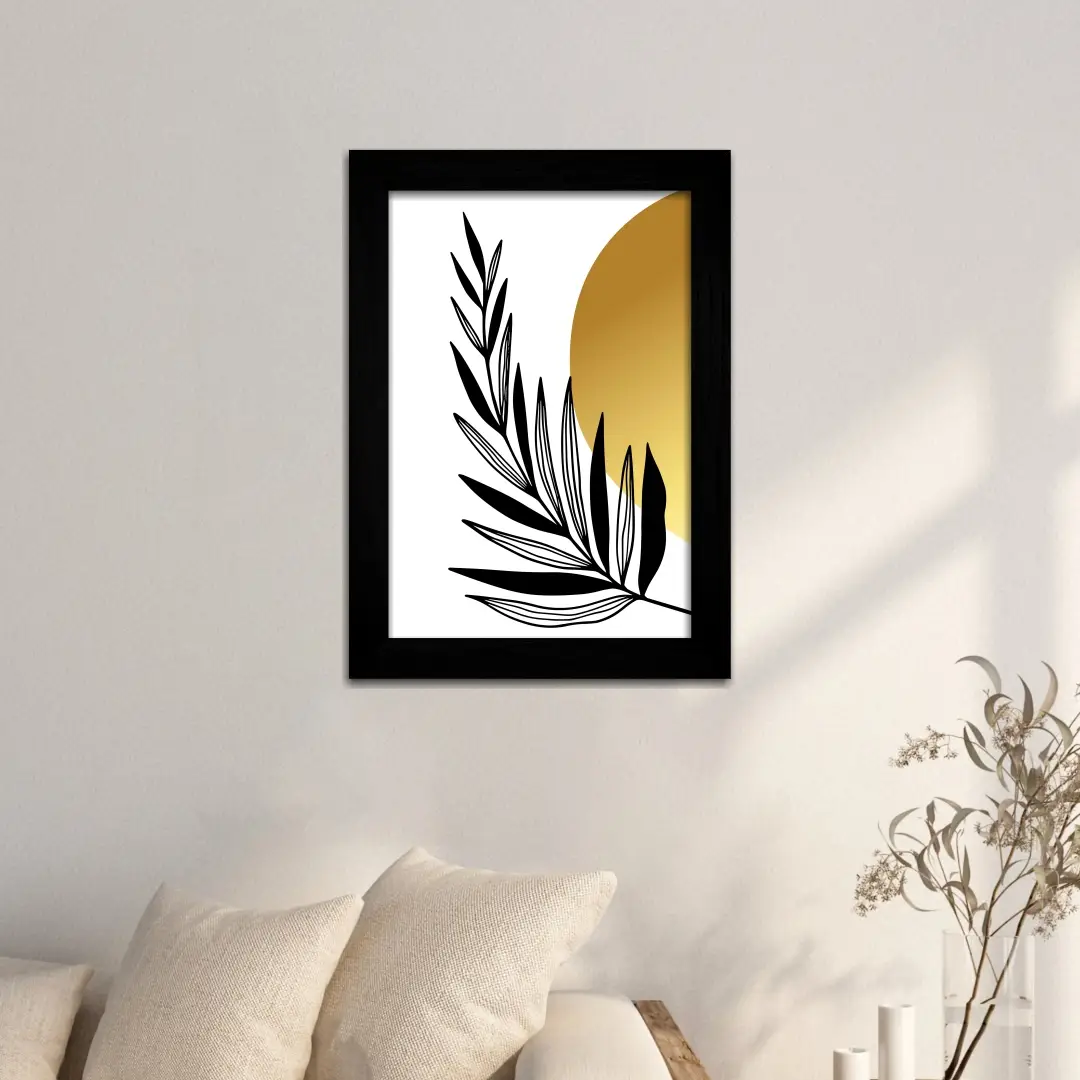 Quadros Decorativos Samambaia-preta - Moldura Preta -