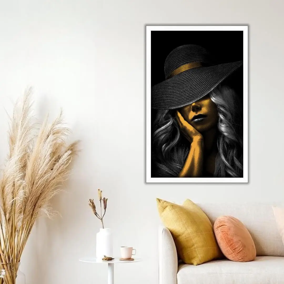 Quadro Decorativo Modelo de Chapéu - Modelo Big's - Imagem 1