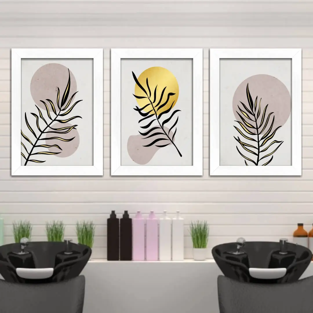 Kit 3 Quadros Chic-Plantas - Imagem 2