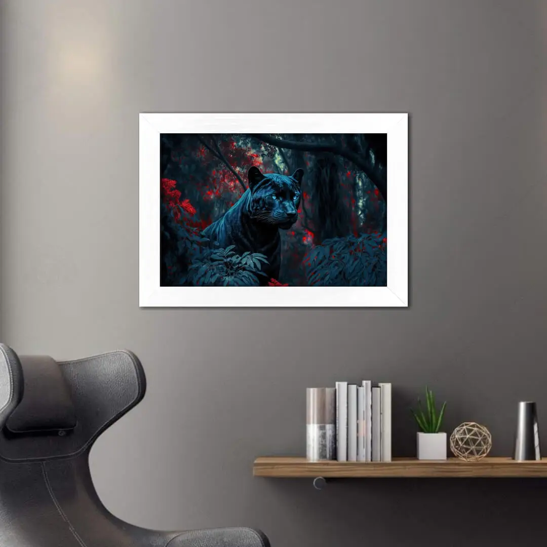 Quadro Decorativo Tigre-olho-Azul - Imagem 2