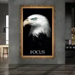 Quadro Decorativo Águia Focus - Modelo Big's