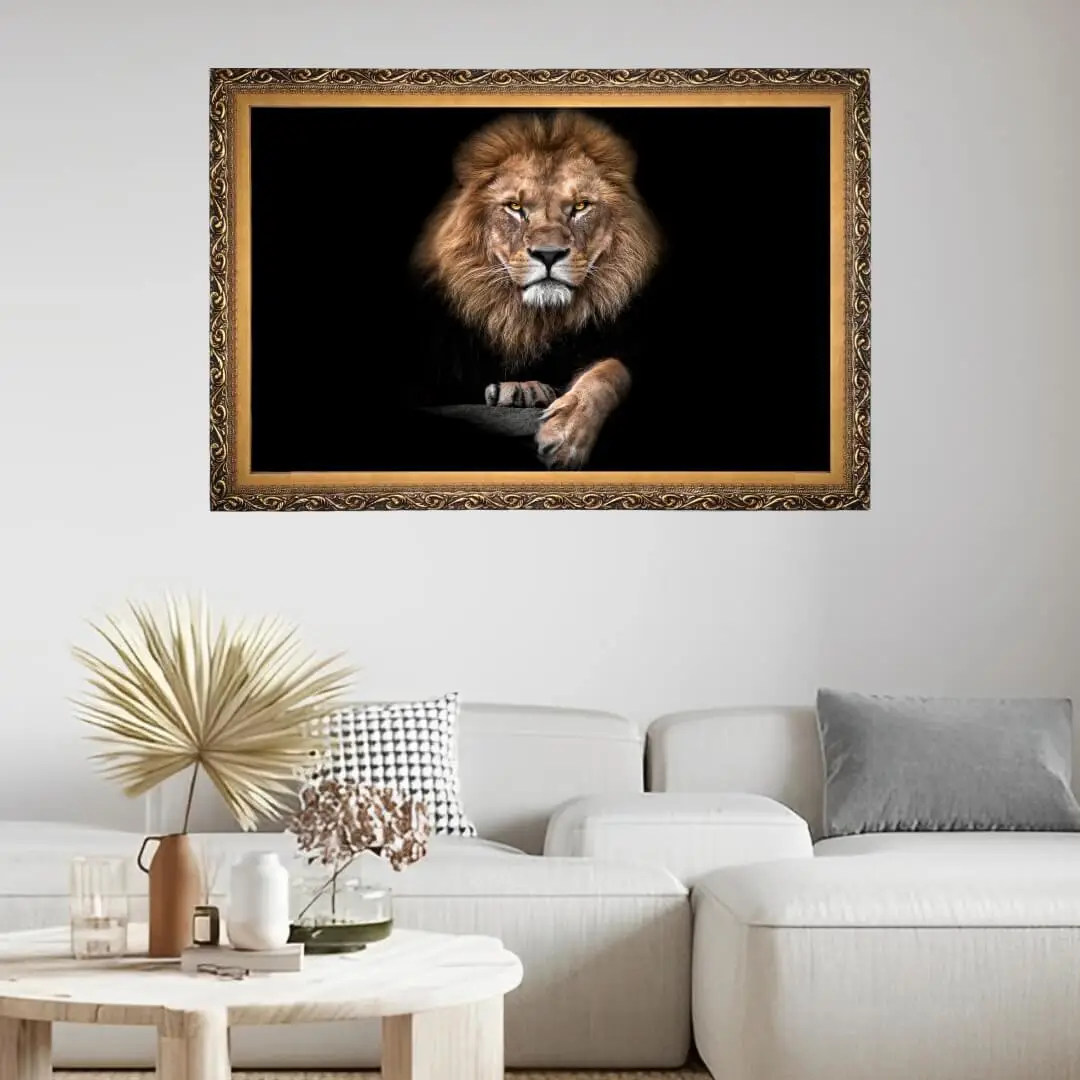 Quadro Decorativo Leão Patinha - Modelo Big's - Imagem 1