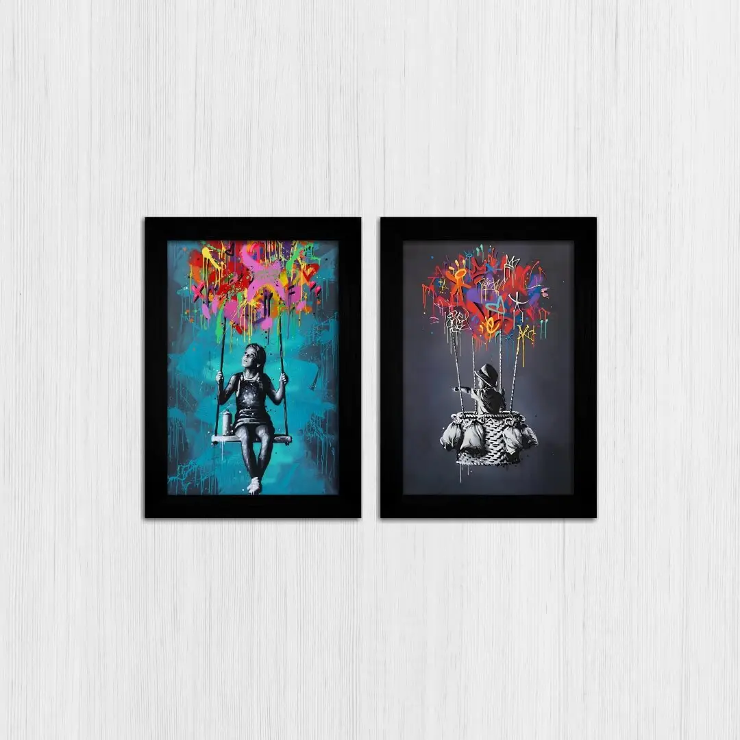 Kit 2 Quadros Balões - Imagem 3