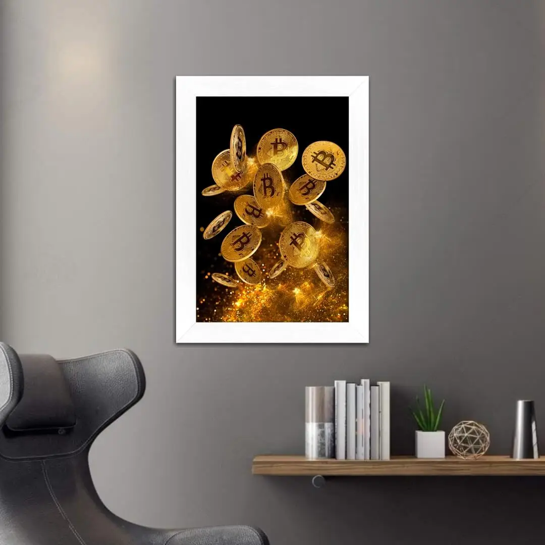 Quadro Decorativo BitCoin's - Imagem 2