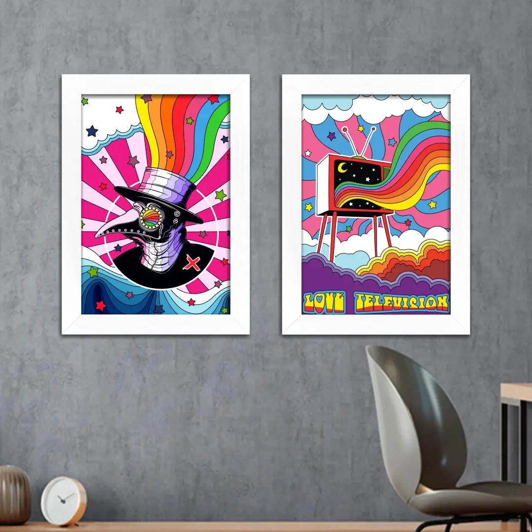 Kit 2 Quadros Peace-Doctor - Imagem 2