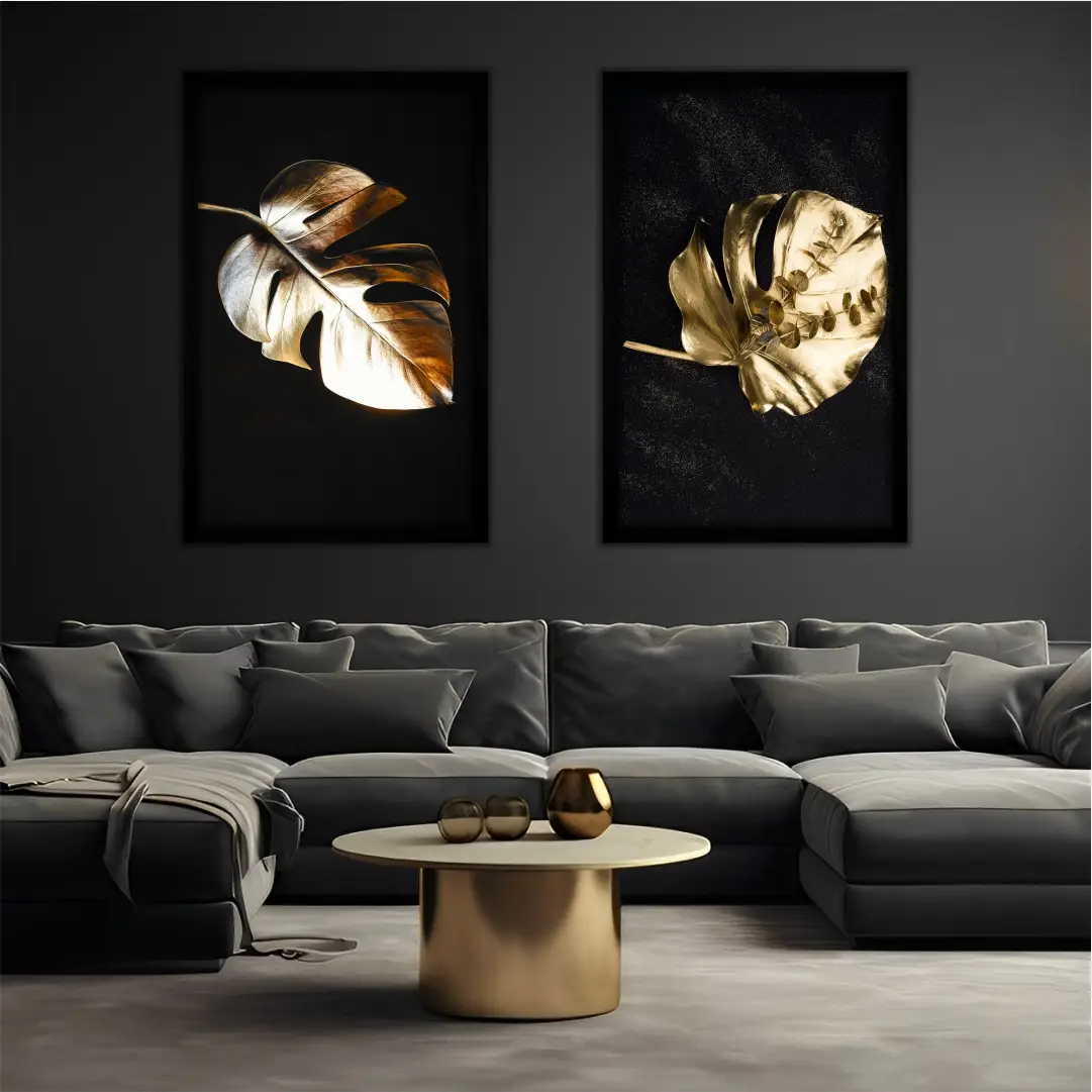 Kit 2 Folhas-Douradas Modelos-Big's