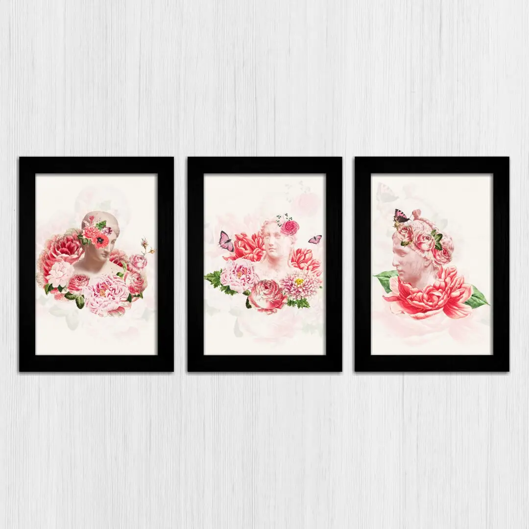 Kit 3-Quadros Vaporwave Rosa - Imagem 3