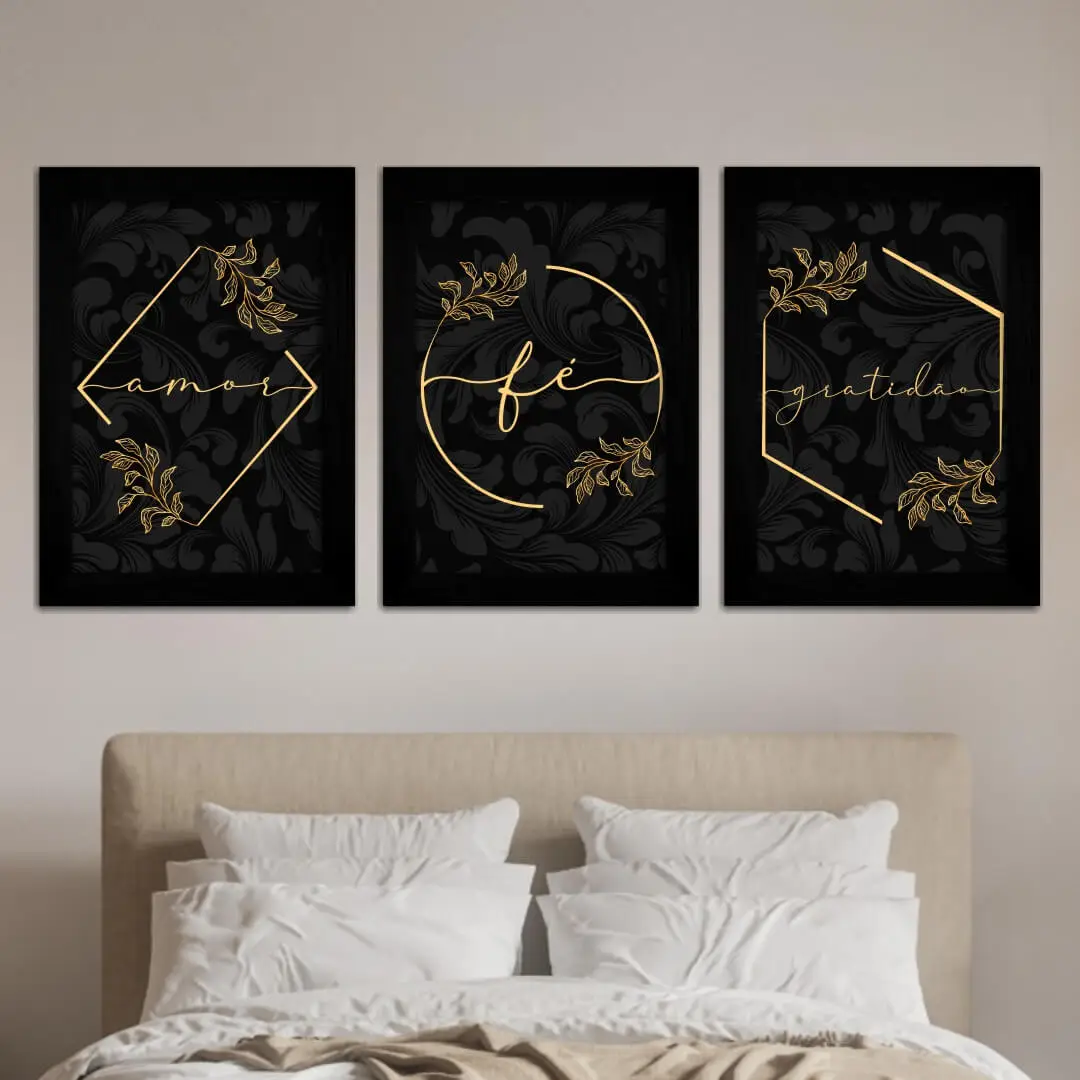 Kit 3 Amor-Fé-gratidão