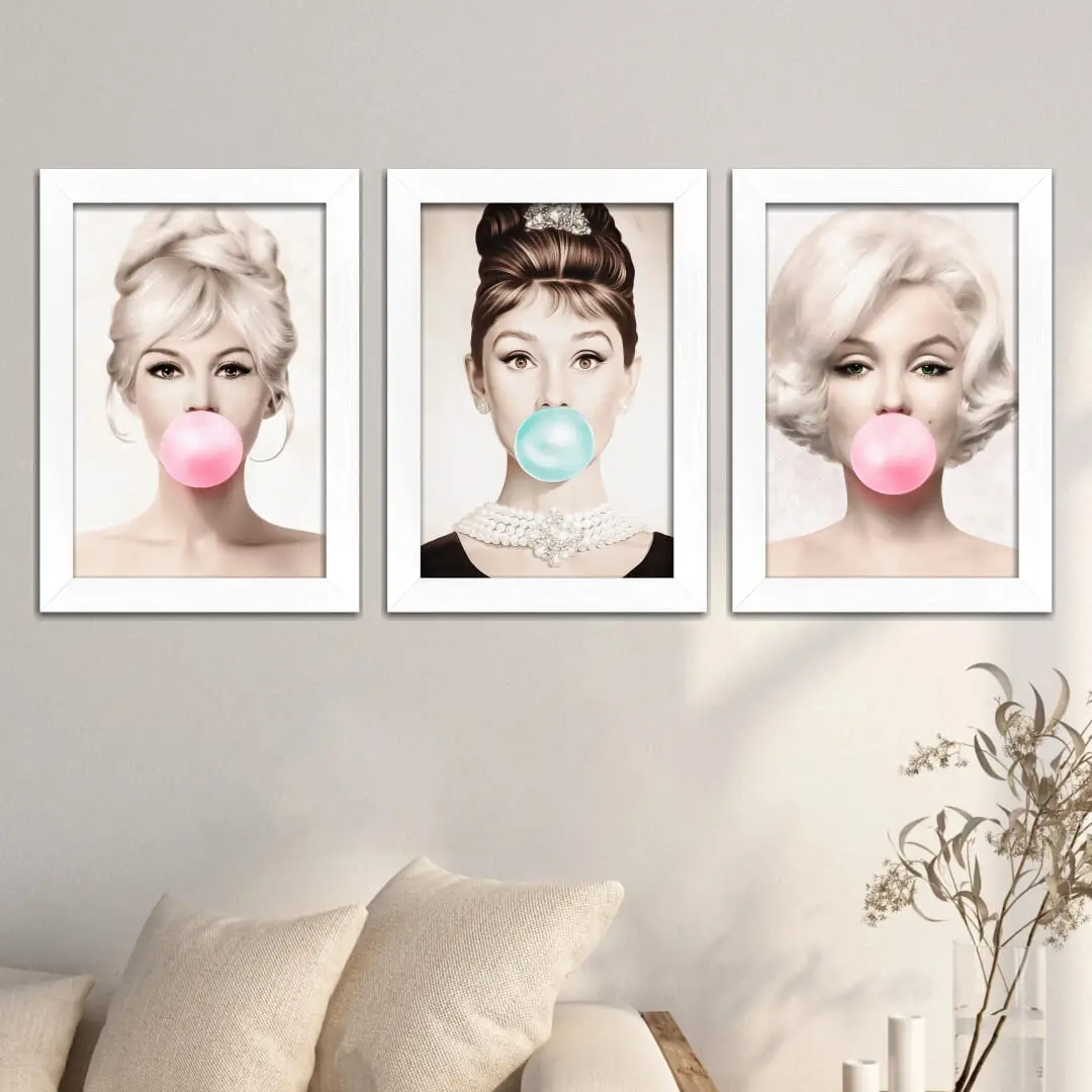 Kit 3 Quadros Modelos-Chiclete - Imagem 2