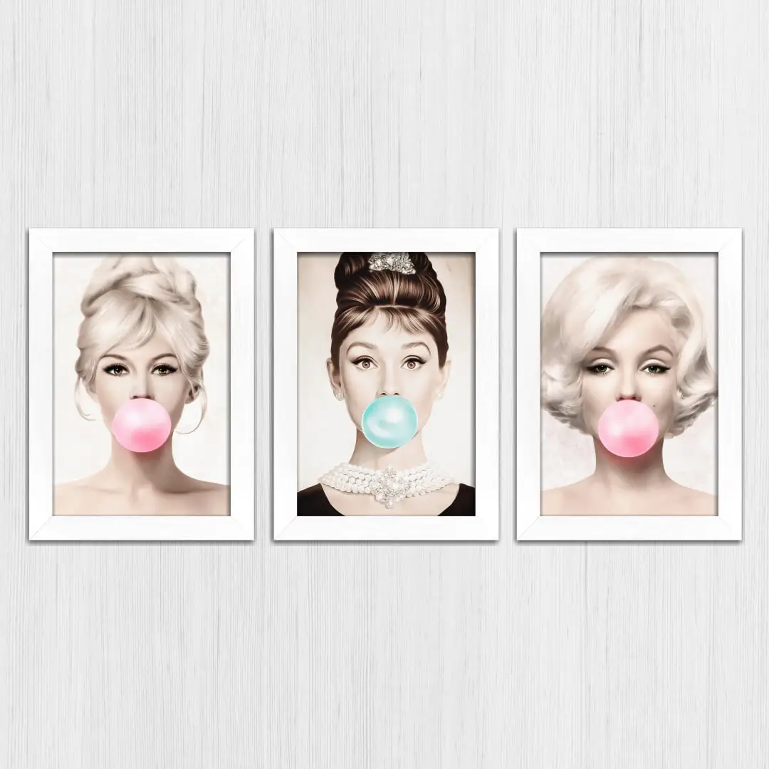 Kit 3 Quadros Modelos-Chiclete - Imagem 4