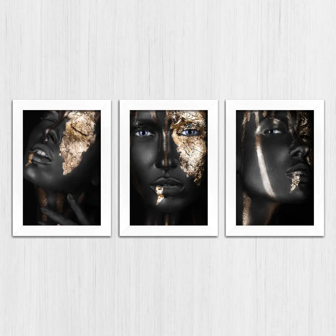 Kit 3 Quadros-Modelo-Negra - Imagem 3