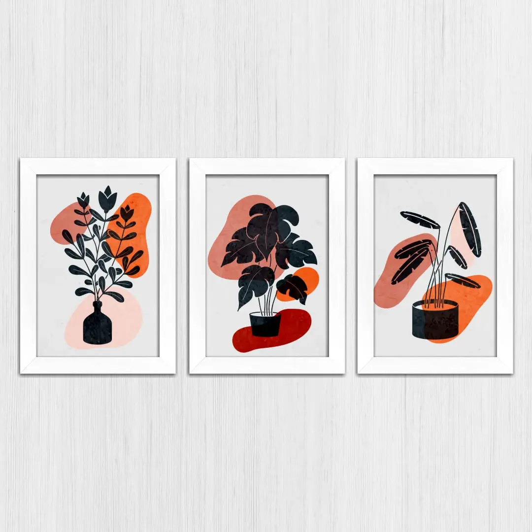 Kit 3 Quadros- Boho-Chic-Laranja - Imagem 4