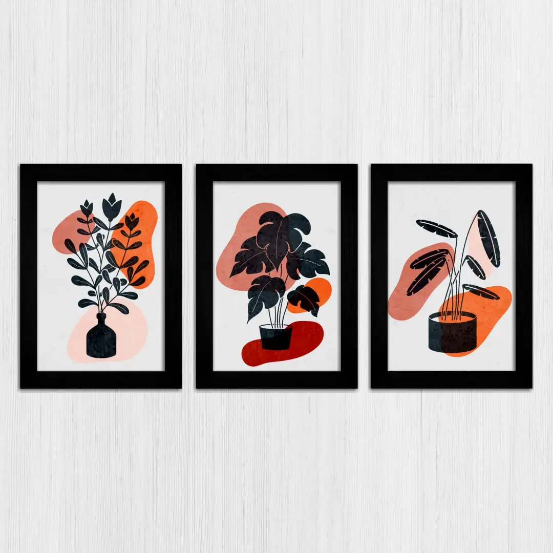 Kit 3 Quadros- Boho-Chic-Laranja - Imagem 3