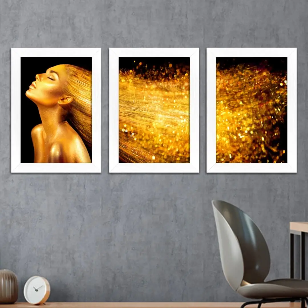 Kit 3 Quadros-Cabelo-de-ouro - Imagem 2