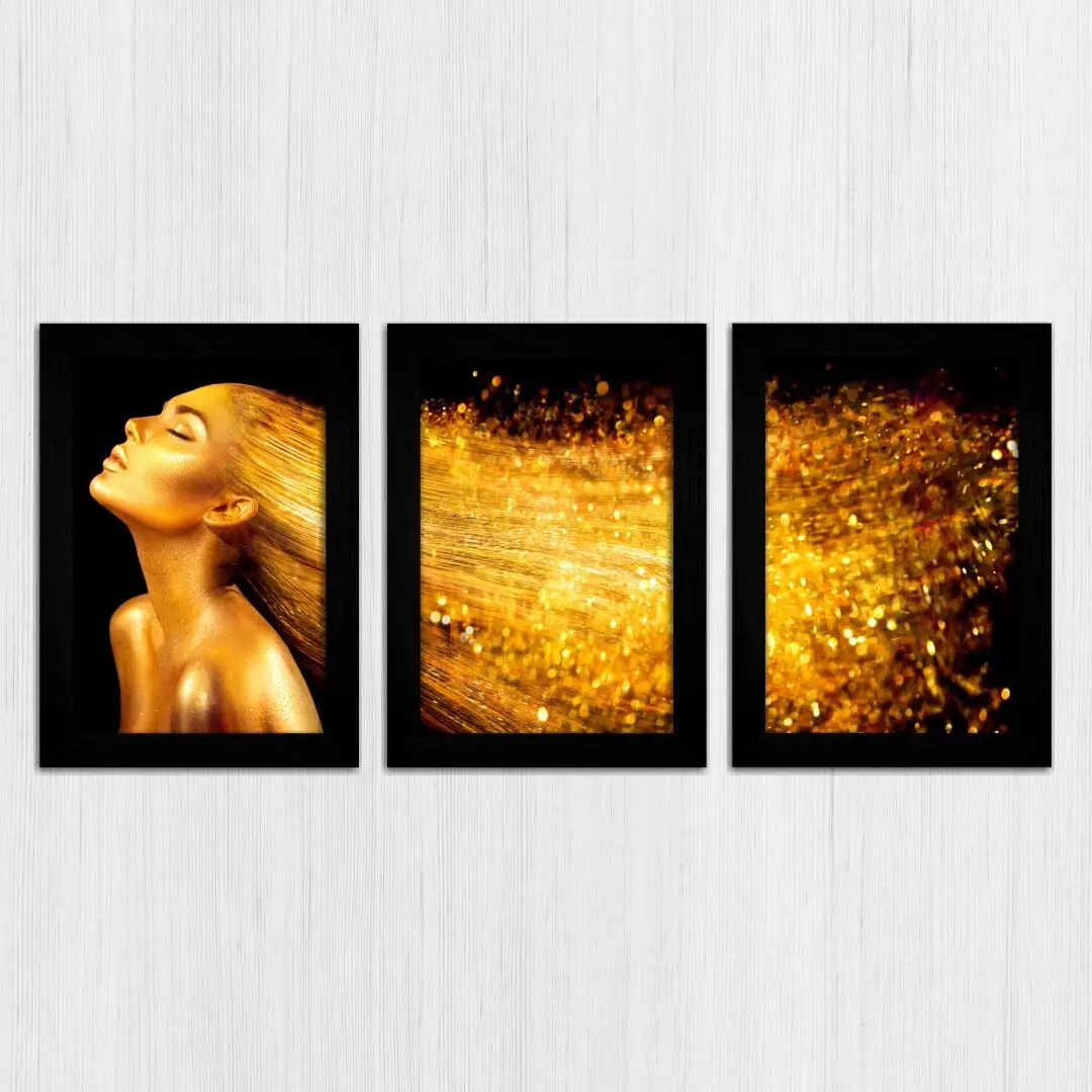 Kit 3 Quadros-Cabelo-de-ouro - Imagem 3