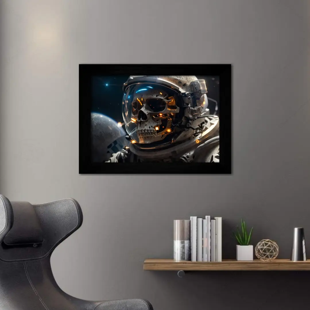0950 Quadro Decorativo SpaceSkull