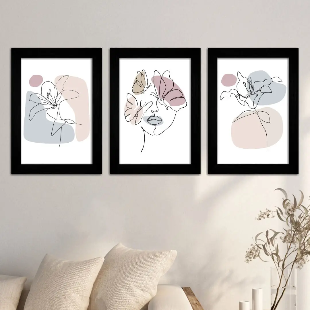 Kit-3-Quadros-Boho-Chic-Floral