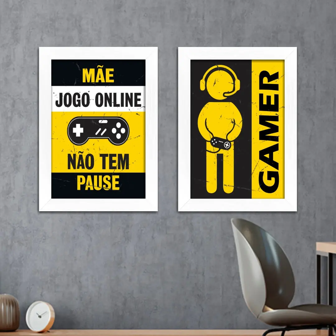 Kit 2 Quadros Jogo-Online - Imagem 2