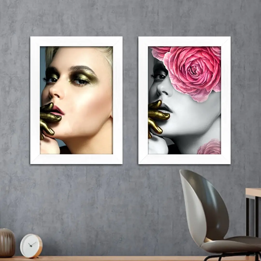 Kit 2 Quadro Modelos-Flor - Imagem 2