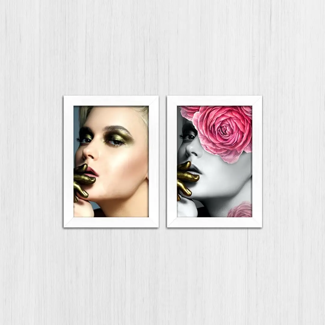 Kit 2 Quadro Modelos-Flor - Imagem 4