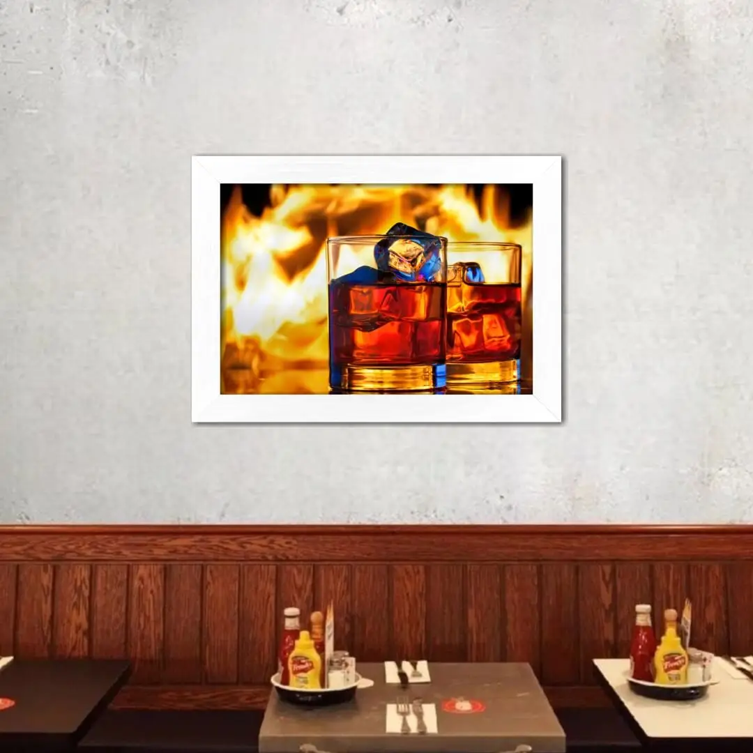 Quadro Decorativo Copos de Bebidas - Imagem 2