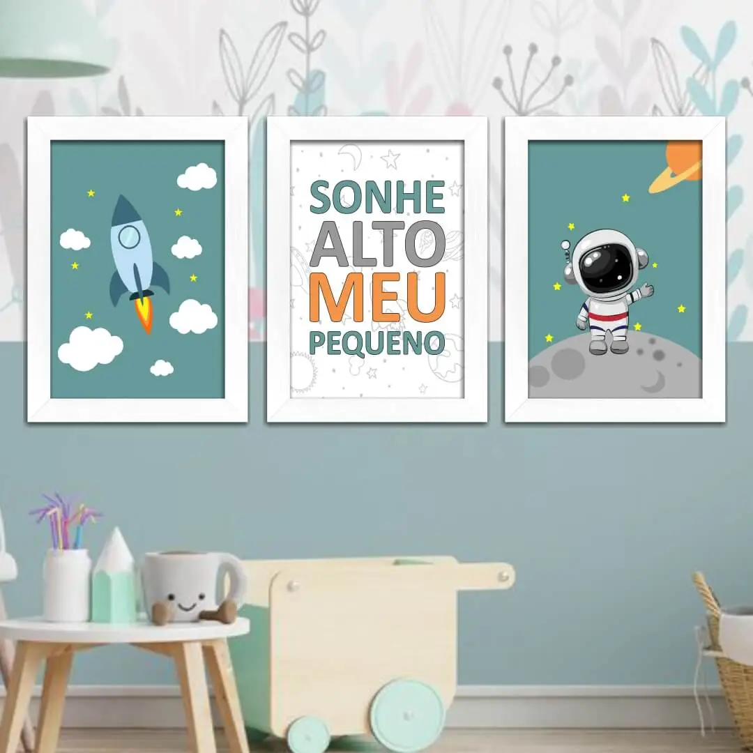 0196- Kit-3-Quadros-Infantil-Sonhe-Alto