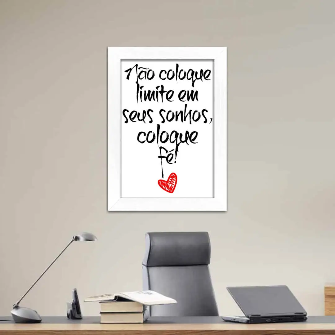 Quadro Decorativo Frase Não Coloque - Imagem 2
