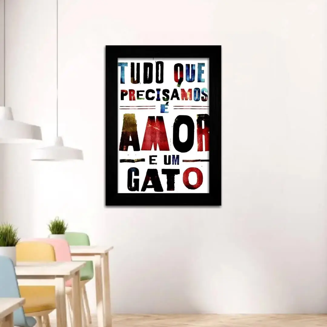 Quadro Decorativo Frase Tudo Que Precisamos - Imagem 2