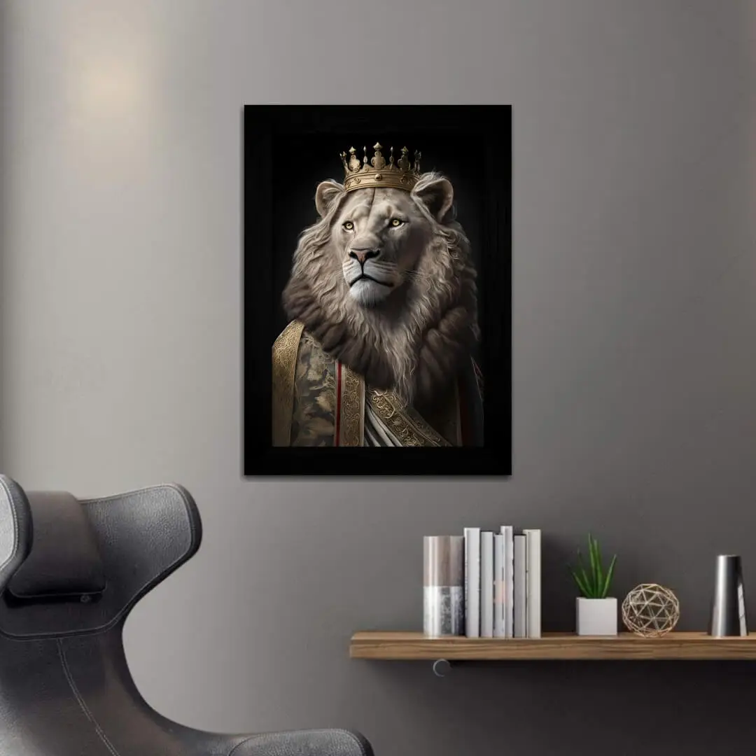 Quadro-Decorativo-Leão-Rei