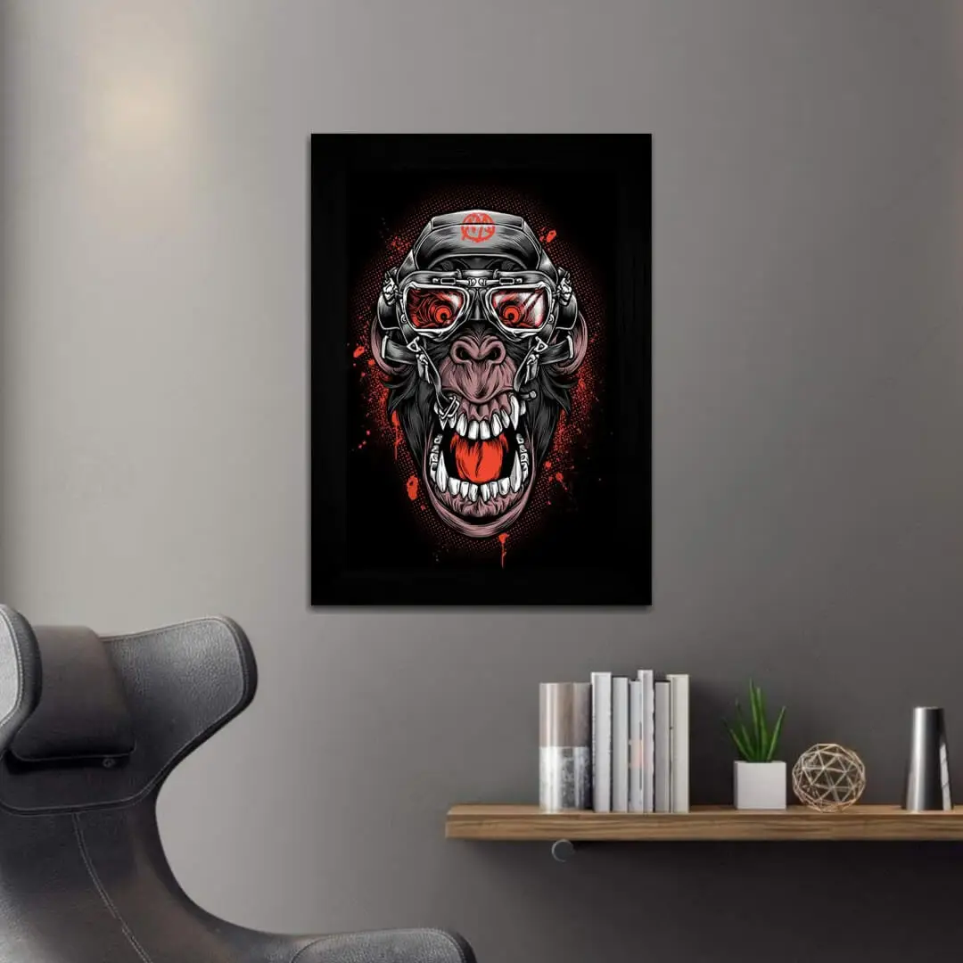 1205 Quadro-Decoraitvo-Macaco-óculos