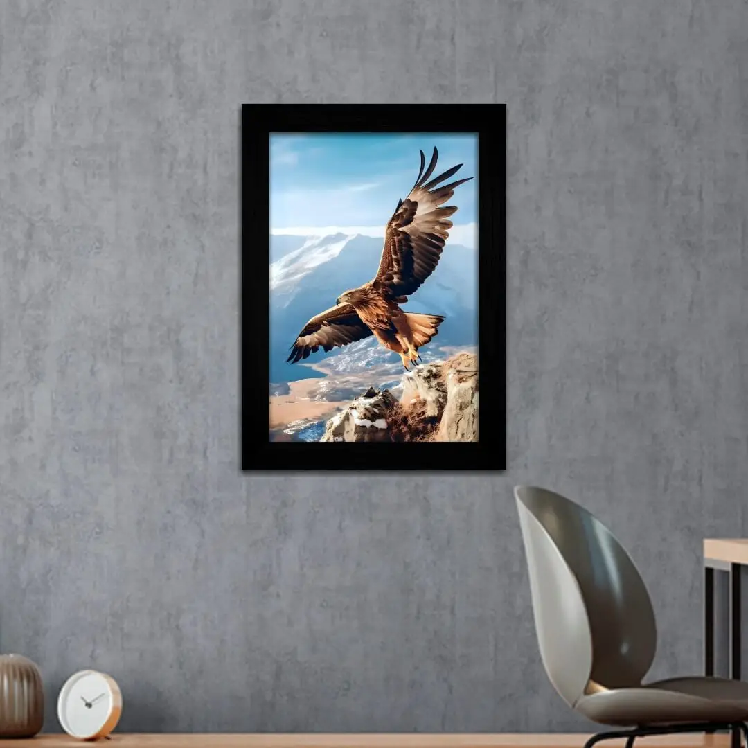 1214 Quadro Decorativo - Águia Voando - Imagem 1