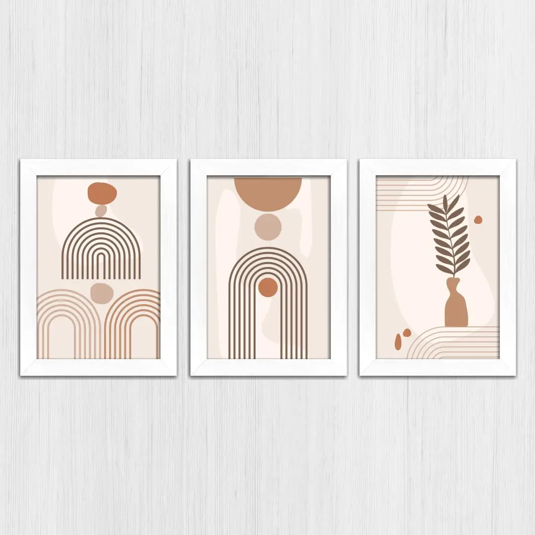 Kit 3 Quadros - Boho Chic Minimalista - Imagem 4