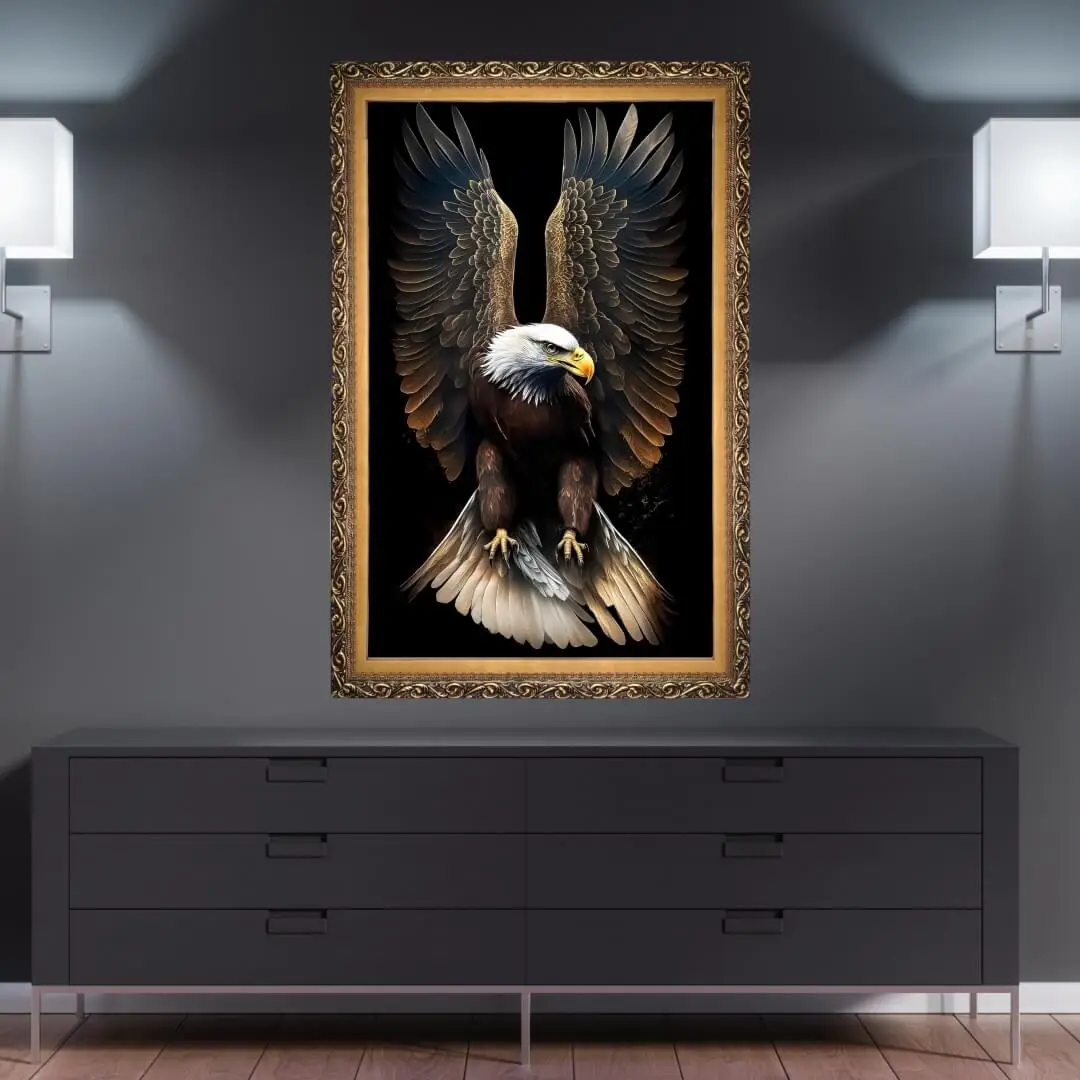 Quadro Decorativo Águia - Modelos Big's