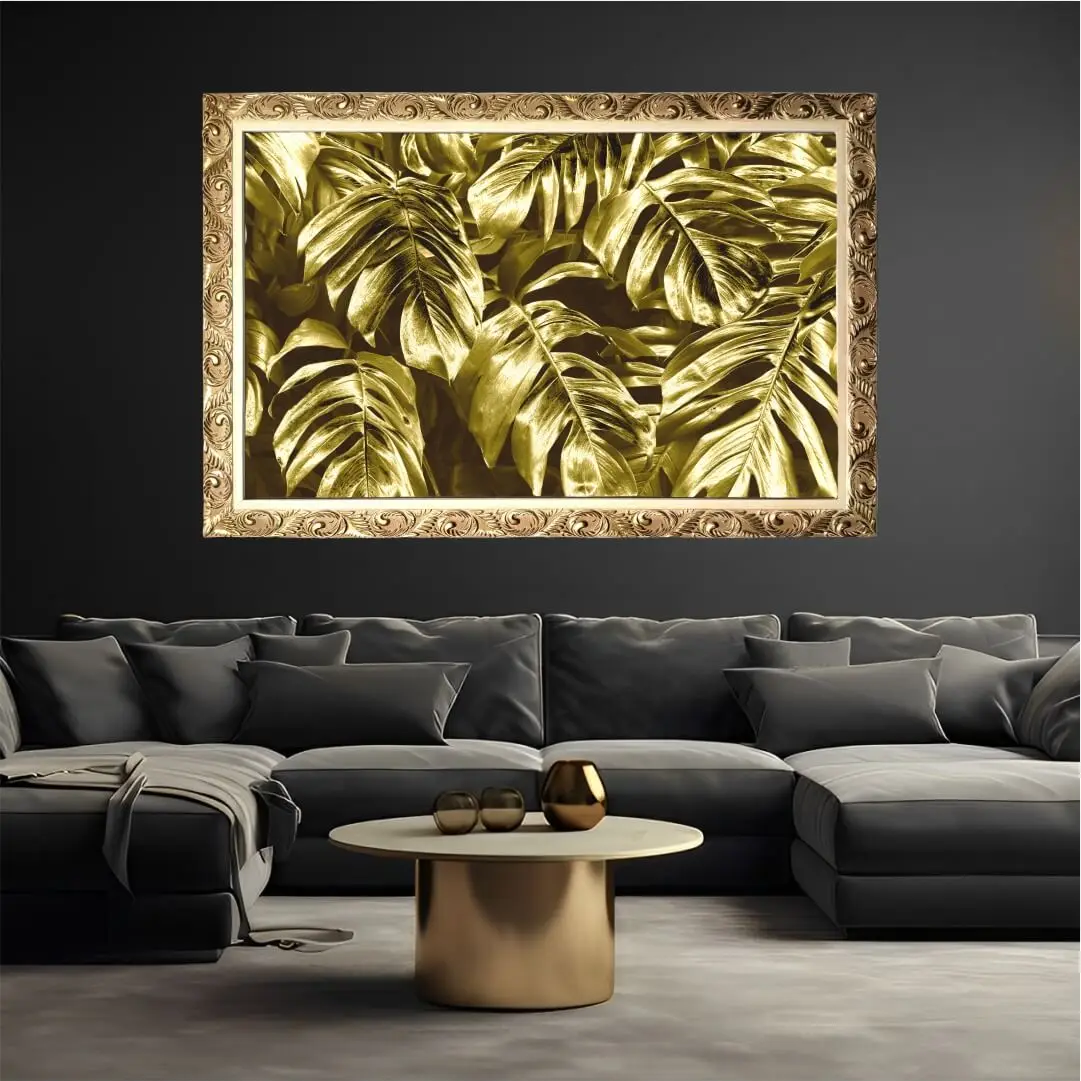 Quadro-Decorativo-Folhas-de-Ouro-Big's