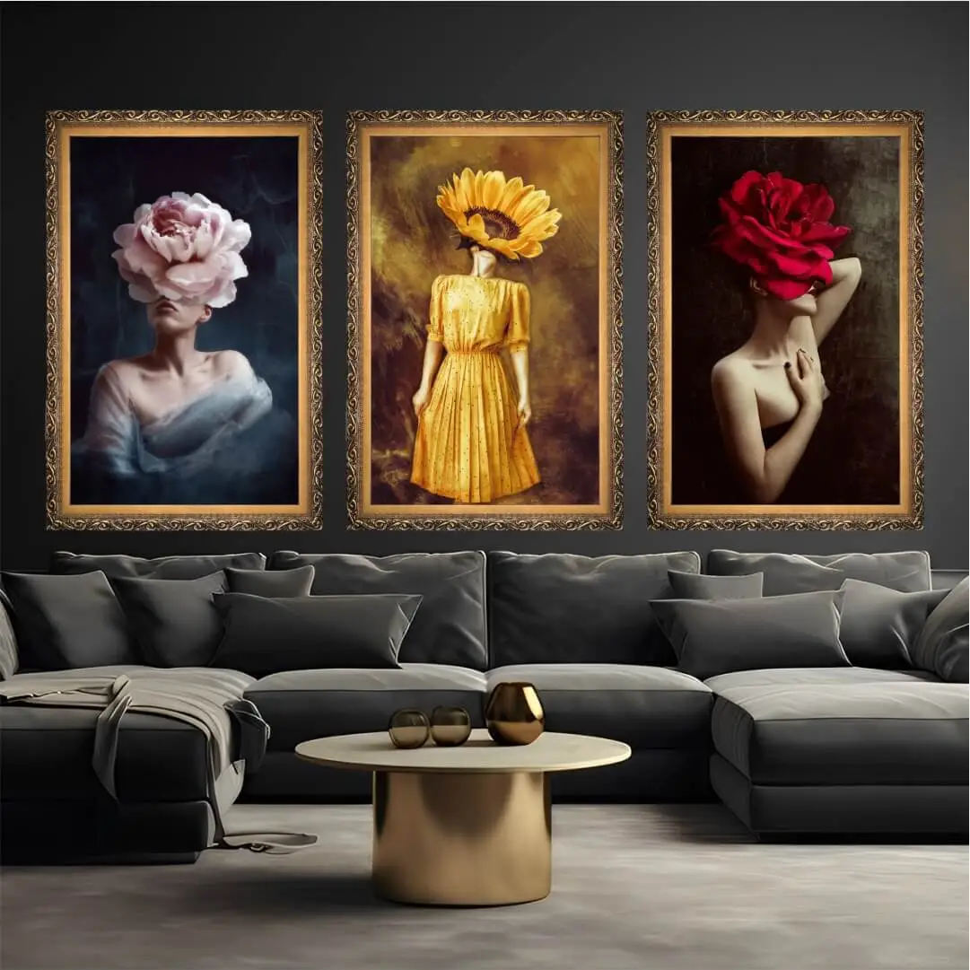 Kit-3-Quadros-Mulheres-Floridas-Big's