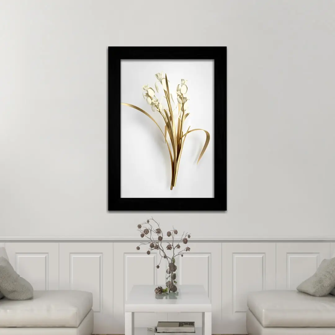 Quadro Decorativo Caule Dourado - Imagem 2
