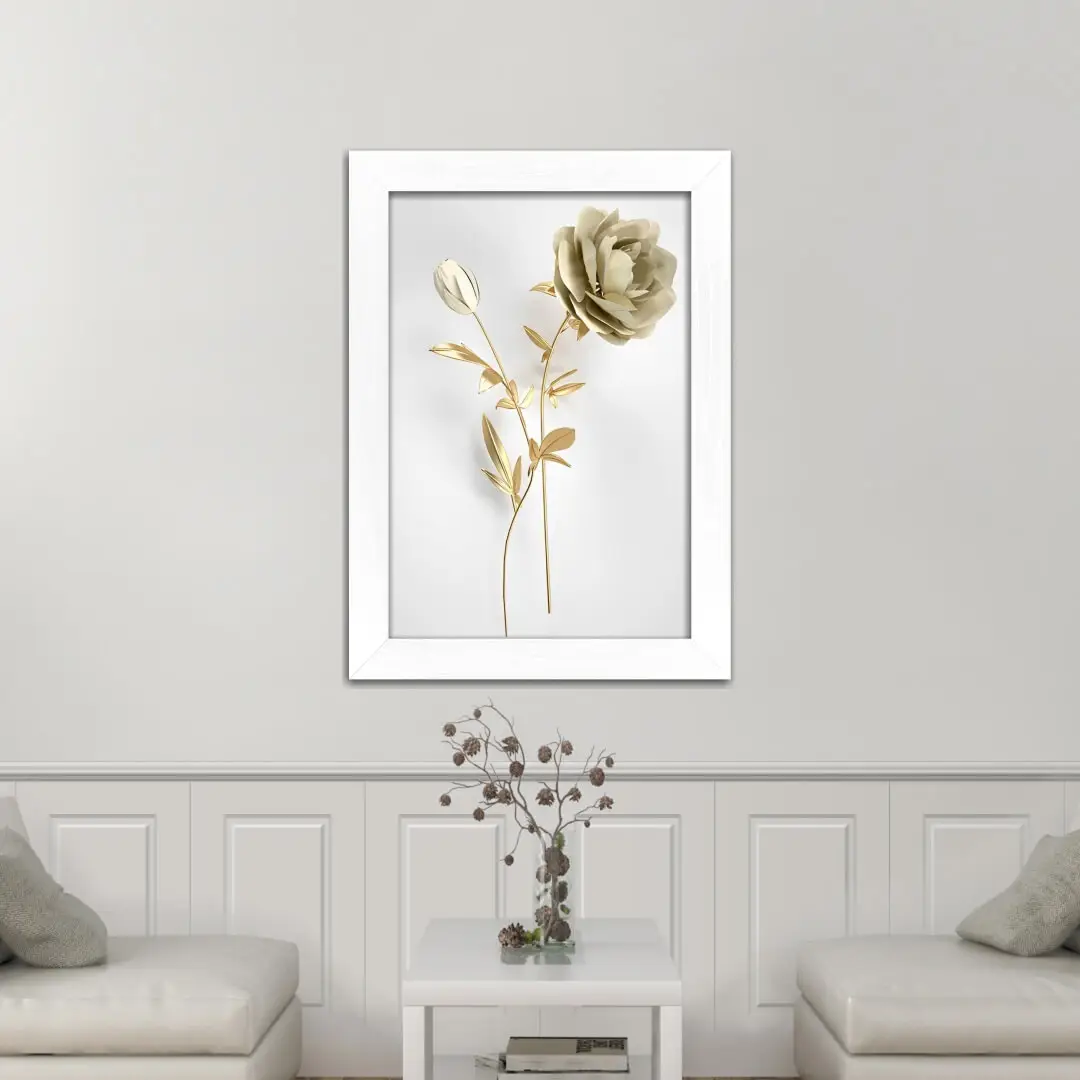 1257- Quadro-Decorativo-Rosa-Branca