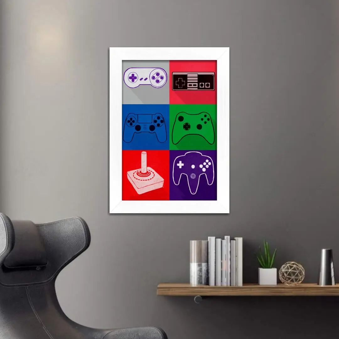 Quadro Decorativo Controles Games - Imagem 2